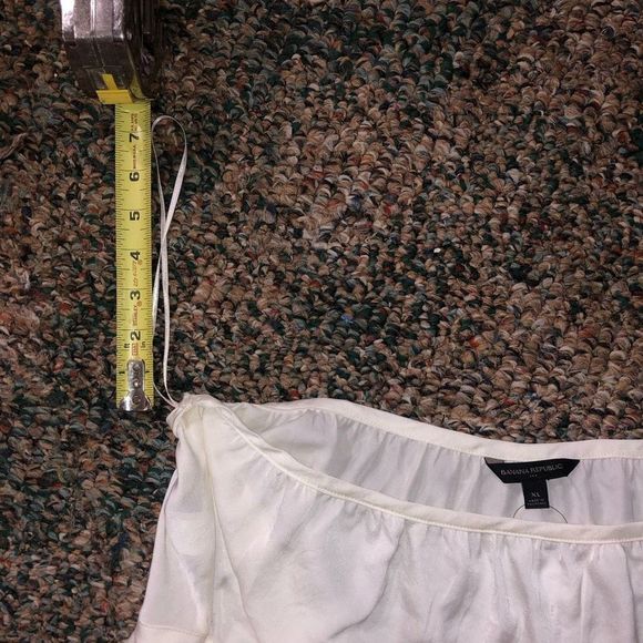 Banana Republic NWT One Shoulder White Blouse Size XL, MSRP $55 - Picture 11 of 11